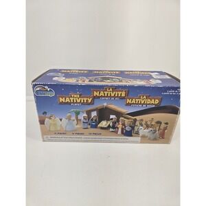 BibleToys Nativity Playset with Stable Christmas Story Figures Incomplete